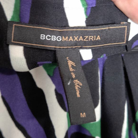 BCBGMAXAZRIA Women’s Dress Abstract Print Modern Classic Art Inspired Size M - Picture 7 of 10